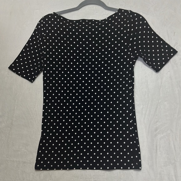 Lauren Ralph Lauren Black Label Women’s Polka Dot Shirt Size Medium - Picture 3 of 6